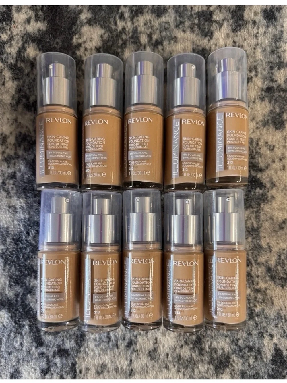 Revlon Illuminance Skin-Caring Liquid Foundation Shade 313 Light Tan (Set of 10)